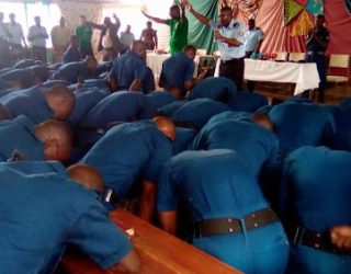 Burundi Judiciary Police Praying